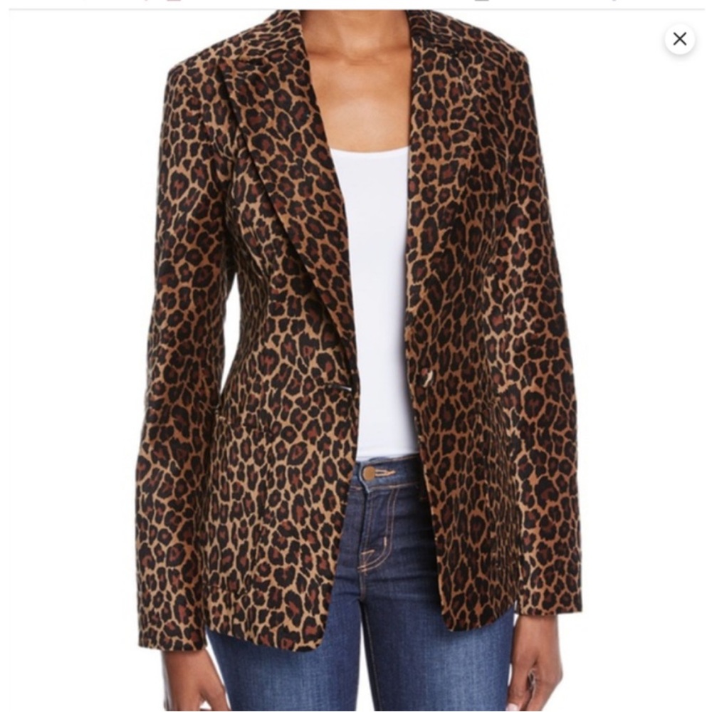 A.L.C velvet leopard Mercer blazer